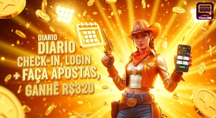 777ox — card com CTA e reforço de bônus, com contraste alto para conversão, pensado para aproximar o jogador de